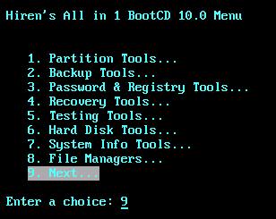 Hiren's BootCD 10.0